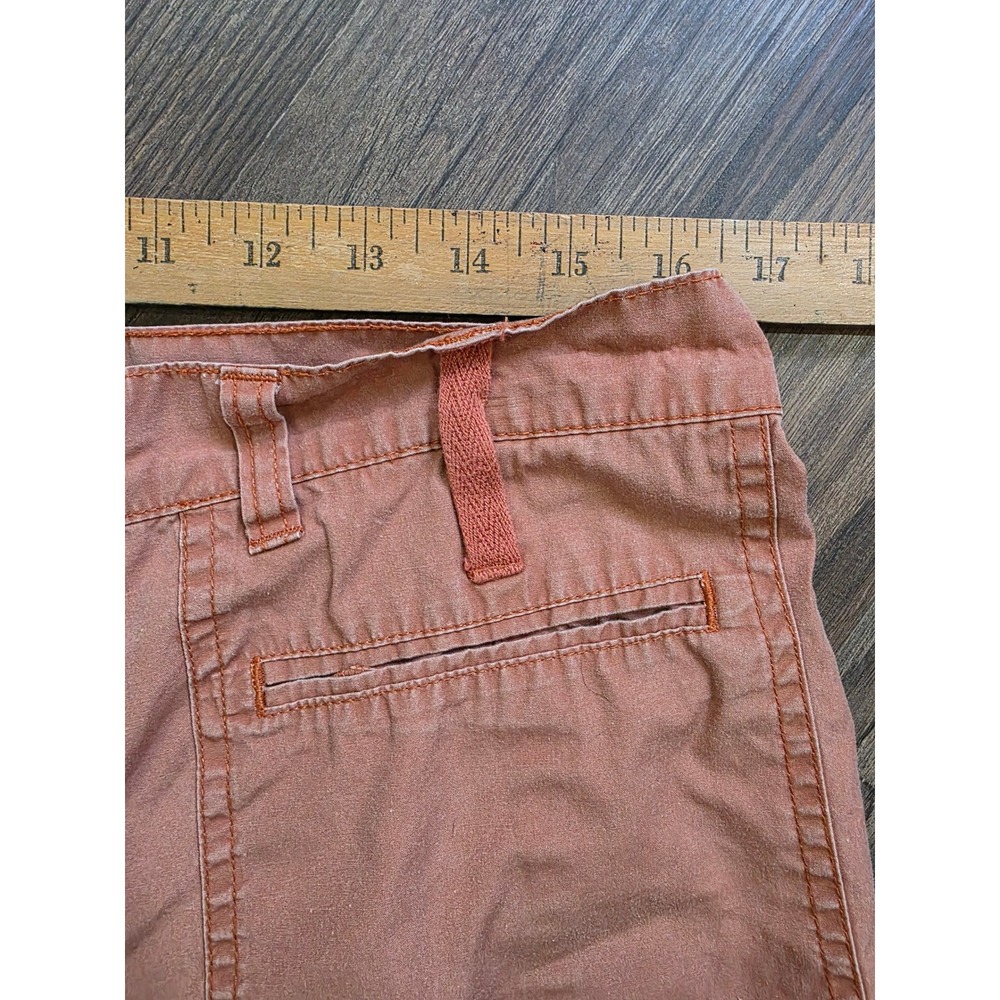 Gloria Vanderbilt peach Wide Leg Crop capri Pants Size 12 Granola Gorpcore boho - Picture 6 of 9